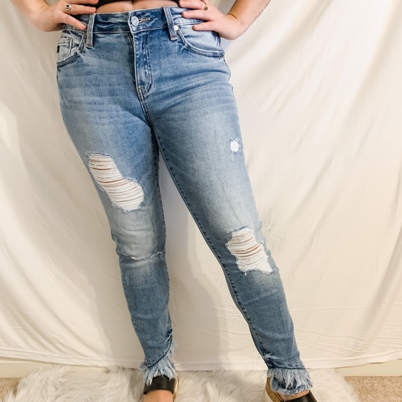 Mid Rise Ankle Skinny Jeans - Picture 12 of 14